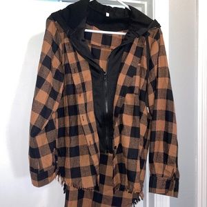Zip up flannel